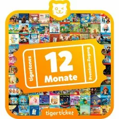 Bücher & Musik Verkäufe 13 Tigerbox Tigermedia Tigerticket 12 Monate, Hörbuch