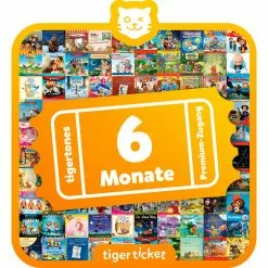 Tigerbox Tigermedia Tigerticket 6 Monate, Hörbuch